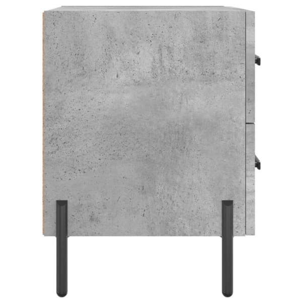 vidaXL Nattbord 2 stk betonggrå 40x35x47,5 cm konstruert tre