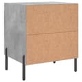 Miniatyrbilde 8 av 11: vidaXL Nattbord 2 stk betonggrå 40x35x47,5 cm konstruert tre