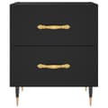 Miniatyrbillede 5 af 11: vidaXL sengebord 40x35x47,5 cm konstrueret træ sort
