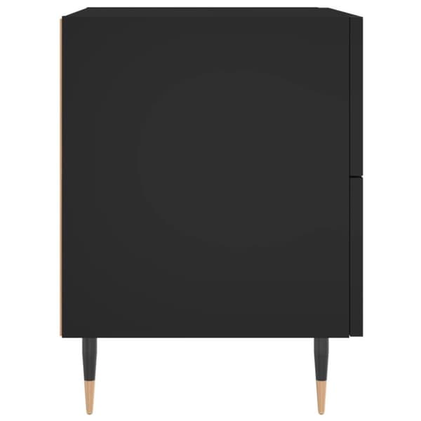 vidaXL sengebord 40x35x47,5 cm konstrueret træ sort