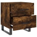 Pikkukuva 7 / 11: vidaXL Yöpöydät 2 kpl savutammi 40x35x47,5 cm tekninen puu