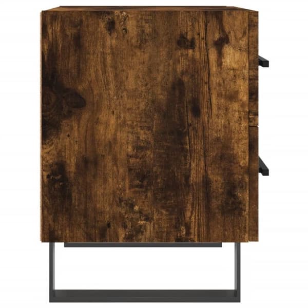 vidaXL Nattbord 2 stk røkt eik 40x35x47,5 cm konstruert tre