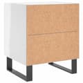 Miniatyrbilde 8 av 11: vidaXL Nattbord 2 stk høyglans hvit 40x35x47,5 cm konstruert tre