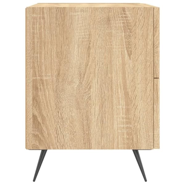 vidaXL sengeborde 2 stk. 40x35x47,5 cm konstrueret træ sonoma-eg