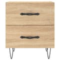 Miniatyrbilde 5 av 11: vidaXL Nattbord 2 stk sonoma eik 40x35x47,5 cm konstruert tre