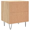 Miniatyrbilde 8 av 11: vidaXL Nattbord 2 stk sonoma eik 40x35x47,5 cm konstruert tre
