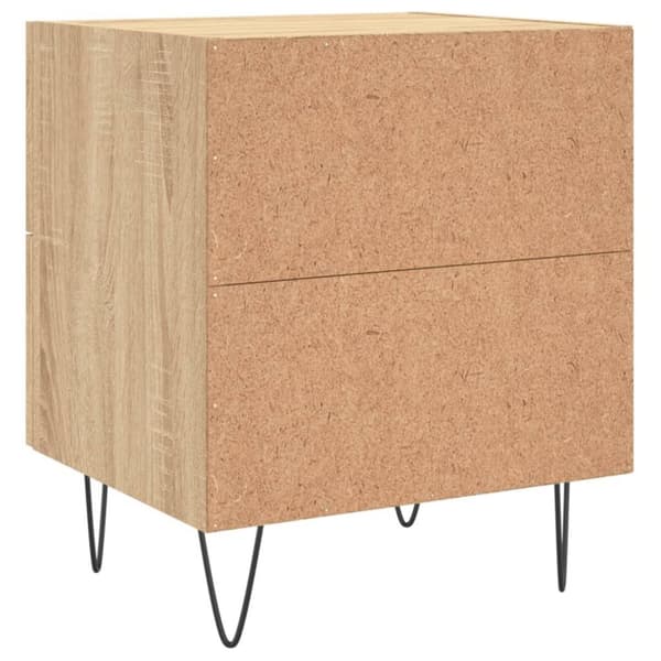 vidaXL Nattbord 2 stk sonoma eik 40x35x47,5 cm konstruert tre