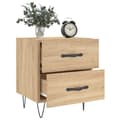 Miniatyrbilde 2 av 11: vidaXL Nattbord 2 stk sonoma eik 40x35x47,5 cm konstruert tre