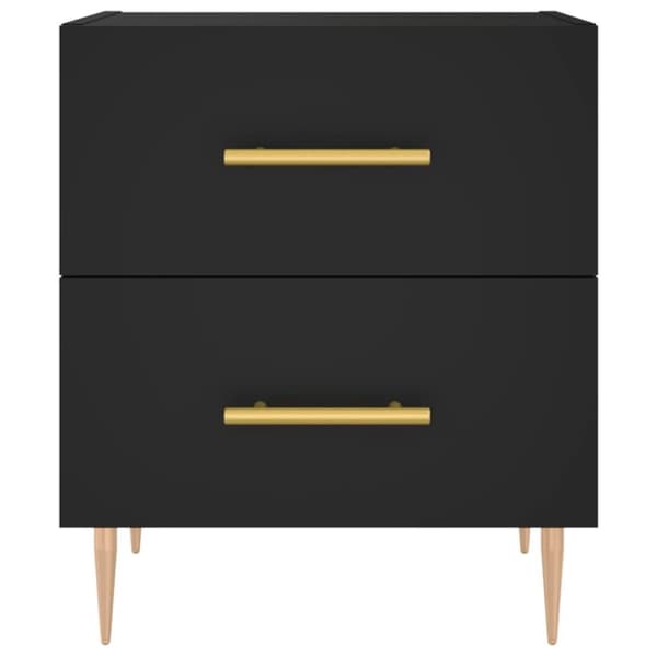 vidaXL sengebord 40x35x47,5 cm konstrueret træ sort