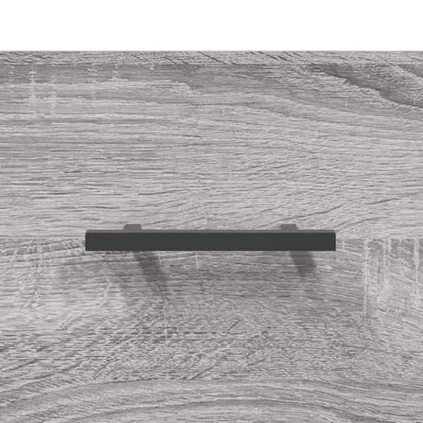 vidaXL sengeborde 2 stk. 40x35x47,5 cm konstrueret træ grå sonoma-eg