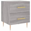 Miniatyrbilde 4 av 11: vidaXL Nattbord 2 stk grå sonoma 40x35x47,5 cm konstruert tre