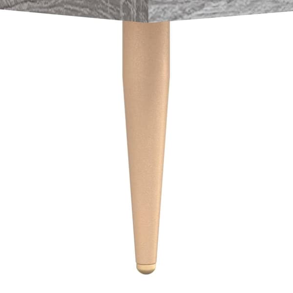 vidaXL sengeborde 2 stk. 40x35x47,5 cm konstrueret træ grå sonoma-eg