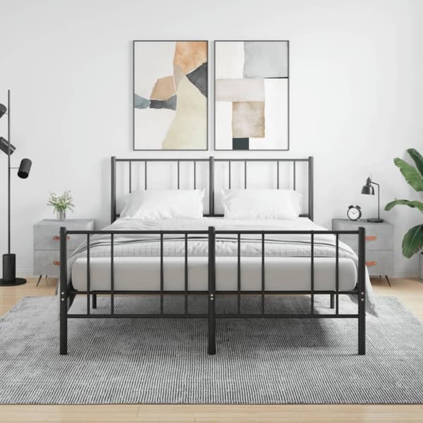 vidaXL Yöpöydät 2 kpl betoninharmaa 40x35x47,5 cm tekninen puu
