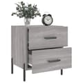 Miniatyrbilde 3 av 11: vidaXL Nattbord 2 stk grå sonoma 40x35x47,5 cm konstruert tre