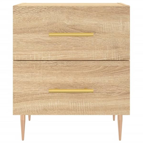 vidaXL Nattbord sonoma eik 40x35x47,5 cm konstruert tre