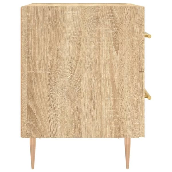 vidaXL Nattbord sonoma eik 40x35x47,5 cm konstruert tre