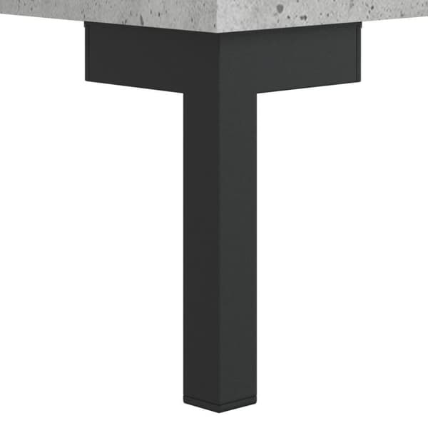 vidaXL Nattbord 2 stk betonggrå 40x35x47,5 cm konstruert tre