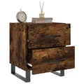 Miniatyrbilde 3 av 11: vidaXL Nattbord røkt eik 40x35x47,5 cm konstruert tre