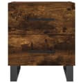 Miniatyrbilde 5 av 11: vidaXL Nattbord røkt eik 40x35x47,5 cm konstruert tre
