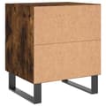 Miniatyrbilde 7 av 11: vidaXL Nattbord røkt eik 40x35x47,5 cm konstruert tre