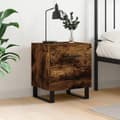 Miniatyrbilde 11 av 11: vidaXL Nattbord røkt eik 40x35x47,5 cm konstruert tre