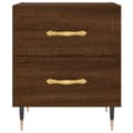 Pikkukuva 5 / 11: vidaXL Yöpöydät 2 kpl ruskea tammi 40x35x47,5 cm tekninen puu