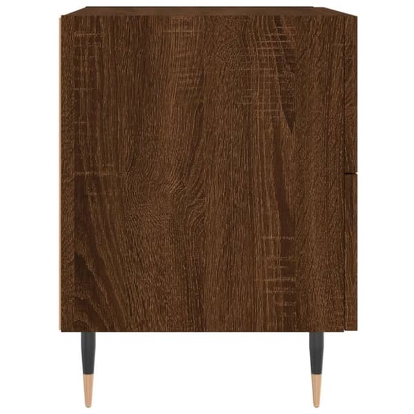 vidaXL Yöpöydät 2 kpl ruskea tammi 40x35x47,5 cm tekninen puu