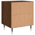 Pikkukuva 8 / 11: vidaXL Yöpöydät 2 kpl ruskea tammi 40x35x47,5 cm tekninen puu
