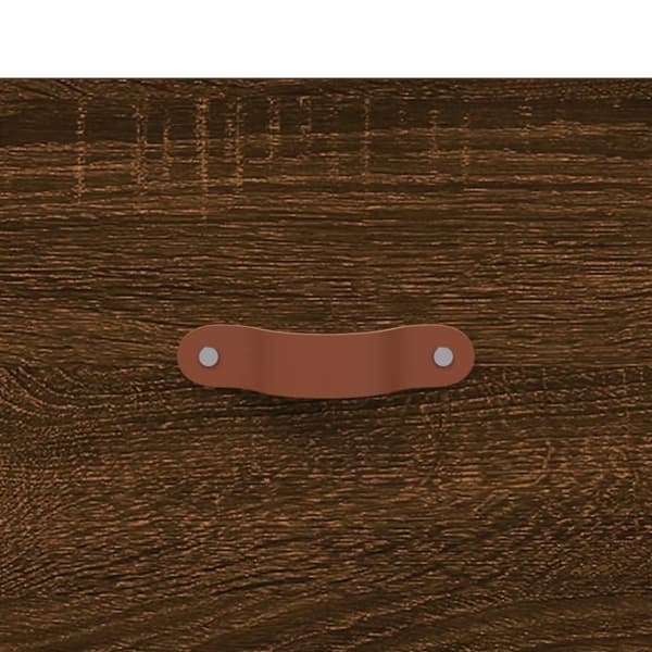 vidaXL Nattbord 2 stk brun eik 40x35x47,5 cm konstruert tre