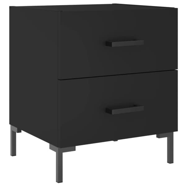 vidaXL Nattbord 2 stk svart 40x35x47,5 cm konstruert tre