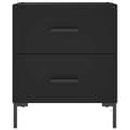 Miniatyrbilde 5 av 11: vidaXL Nattbord 2 stk svart 40x35x47,5 cm konstruert tre