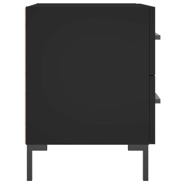 vidaXL Nattbord 2 stk svart 40x35x47,5 cm konstruert tre