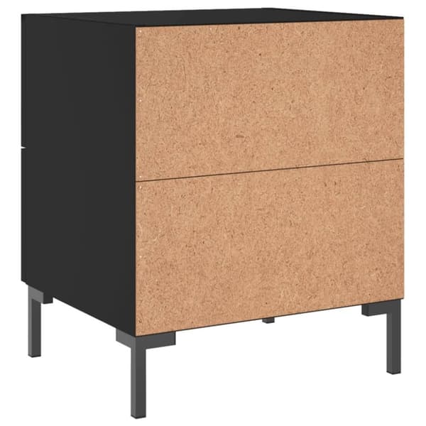 vidaXL Nattbord 2 stk svart 40x35x47,5 cm konstruert tre