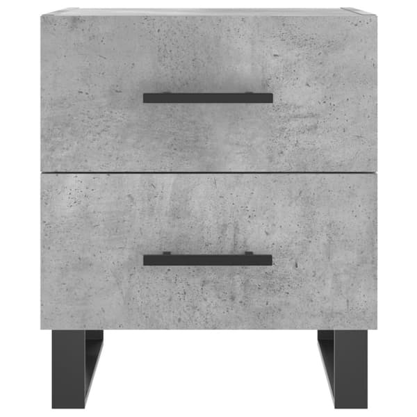 vidaXL sengeborde 2 stk. 40x35x47,5 cm konstrueret træ betongrå
