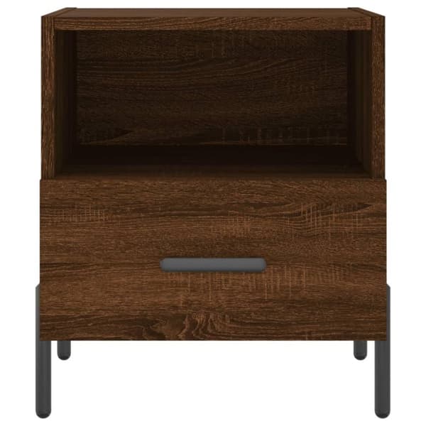 vidaXL Nattbord 2 stk brun eik 40x35x47,5 cm konstruert tre