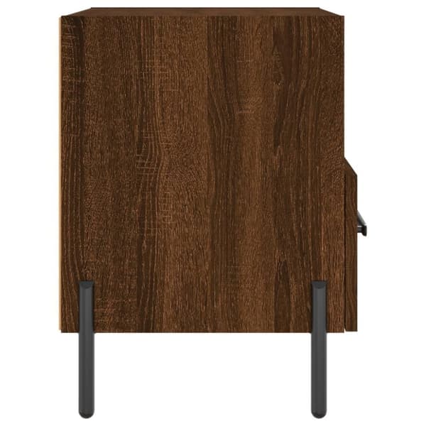 vidaXL Nattbord 2 stk brun eik 40x35x47,5 cm konstruert tre