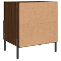 Miniatyrbilde 8 av 11: vidaXL Nattbord 2 stk brun eik 40x35x47,5 cm konstruert tre