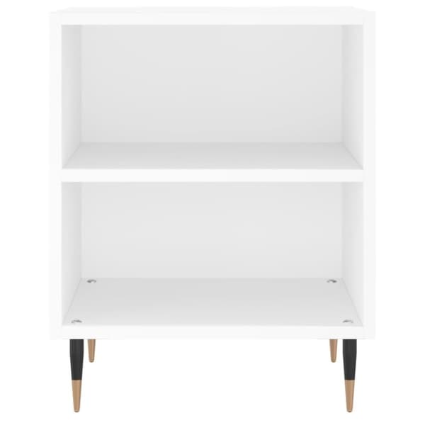 vidaXL Nattbord 2 stk hvit 40x30x50 cm konstruert tre
