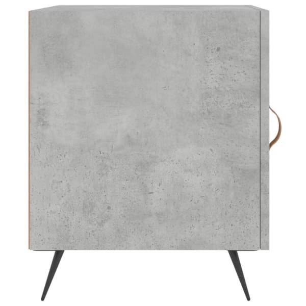 vidaXL Sängbord betonggrå 40x40x50 cm konstruerat trä