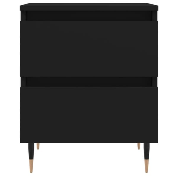 vidaXL Yöpöydät 2 kpl musta 40x35x50 cm tekninen puu