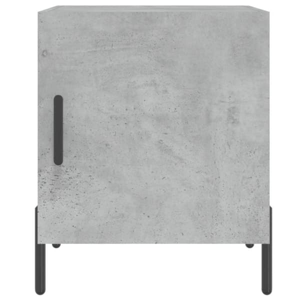vidaXL Sängbord betonggrå 40x40x50 cm konstruerat trä