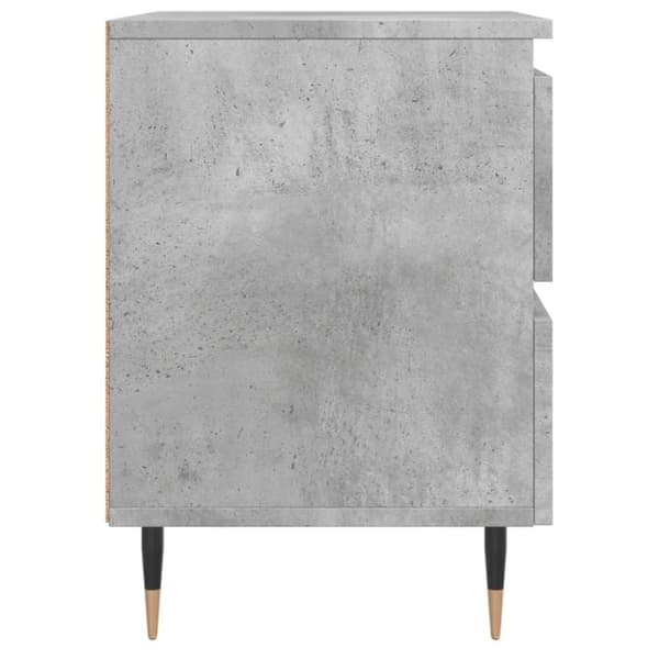 vidaXL sengebord 40x35x50 cm konstrueret træ betongrå