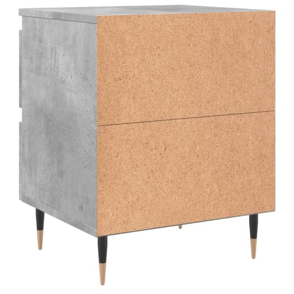 vidaXL sengebord 40x35x50 cm konstrueret træ betongrå