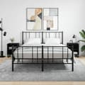 Miniatyrbilde 2 av 11: vidaXL Nattbord 2 stk svart 40x30x50 cm konstruert tre