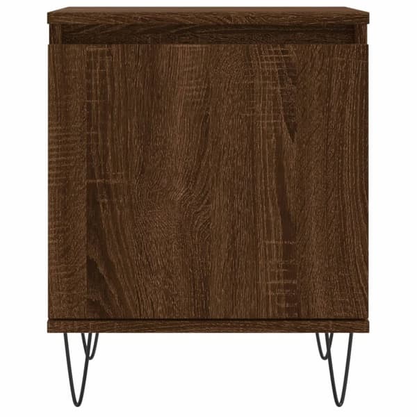vidaXL sengebord 40x30x50 cm konstrueret træ brun egetræsfarve