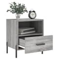 Pikkukuva 2 / 11: vidaXL Yöpöydät 2 kpl harmaa Sonoma 40x35x47,5 cm tekninen puu