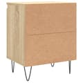 Miniatyrbillede 8 af 11: vidaXL sengeborde 2 stk. 40x30x50 cm konstrueret træ sonoma-eg