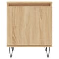 Miniatyrbilde 5 av 11: vidaXL Nattbord 2 stk sonoma eik 40x30x50 cm konstruert tre