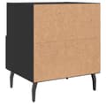 Miniatyrbild 8 av 11: vidaXL Sängbord 2 st svart 40x35x47,5 cm konstruerat trä