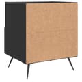Pikkukuva 8 / 11: vidaXL Yöpöydät 2 kpl musta 40x35x47,5 cm tekninen puu